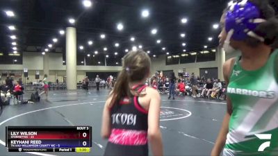 85 lbs Placement (4 Team) - Lily Wilson, Stormettes vs Keyhani Reed, TN AAU-Williamson County WC