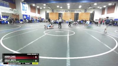 132 lbs Cons. Round 3 - Aiden Caro, Rancho Bernardo vs Diego Brito, Granite Hills (El Cajon)