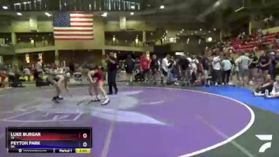 132 lbs Semifinal - Luke Burgar, TX vs Peyton Park, OK