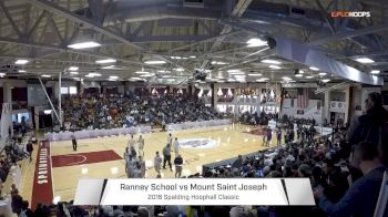The Ranney School (NJ) vs. Mount Saint Joseph (MD) | 1.14.18 | 2018 Spalding Hoophall Classic