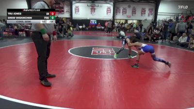 39 lbs Cons. Semi - Drew Wiskirchen, PALMYRA YOUTH WRESTLING CLUB vs Tru Jones, CHAMPIONS WC
