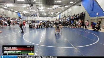 125 lbs Semifinal - Lillian Christensen, Wasatch Wrestling Club vs Acailles Jenks, Cougars Wrestling Club