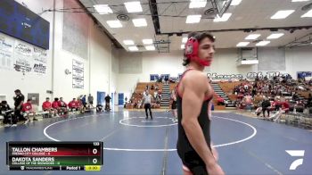 133 lbs Semis & 3rd Wb (16 Team) - Adrian Chavez, Fresno City College vs William Smith, College Of The Redwoods