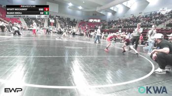 61 lbs Round Of 16 - Wyatt McCaskey, Warhorse Wrestling Club vs Elijah Kroll, Raw Wrestling Club