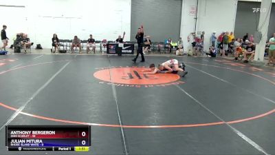 102 lbs Round 1 (16 Team) - Anthony Bergeron, Ohio Scarlet vs Julian Mitura, Rhode Island White