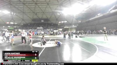 49 lbs Cons. Semi - Jaxon Martinez, CNWC Concede Nothing Wrestling Club vs Nicholas Wasserman, Tumwater Wrestling Club