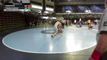 150 lbs Semifinal - Jacob Butts, Goose Creek vs Thomas Johnson, James Island