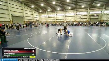 80 lbs Champ. Round 1 - Samuel Greene, Stallions Wrestling Club vs Uipa Matagi, Westlake