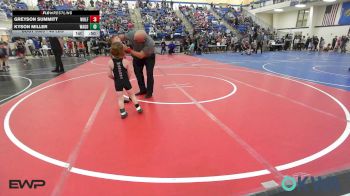 46 lbs Round Of 16 - Greyson Summitt, Wolfpak Wrestling vs Kyson Miller, Wagoner Takedown Club