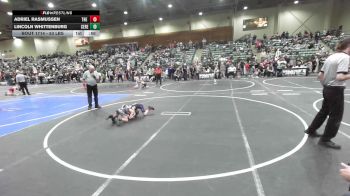 53 lbs Quarterfinal - Adriel Rasmussen, The Rock Of Redmond vs Lincoln Whittenburg, Ceres Pups WC