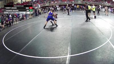 175 lbs Champ. Round 1 - Chevy Adams, Nebraska City Wrestling Club vs Thomas Wilson, Shelton Kids Wrestling