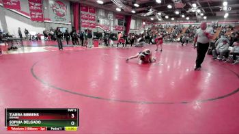 145 lbs Champ. Round 2 - Sophia Delgado, Walnut vs Tiarra Bibbens, Oxnard