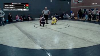 140 lbs Champ. Round 2 - Ryatt Shurtz, Declo Stingers vs Isaiah Meras, Idaho