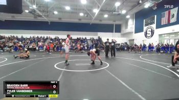 120 lbs Quarterfinal - Brayden Barr, Menifee Wrestling Club vs Tyler VanBebber, MTC