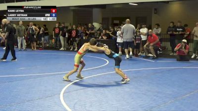 53 lbs Champ. Rd Of 16 - Kane Leyba vs Larry Hetran, Angry Peach Wrestling Center