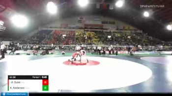 4A 98 lbs Cons. Round 2 - Andrew Duke, Sandpoint vs Kallan Andersen, Shelley