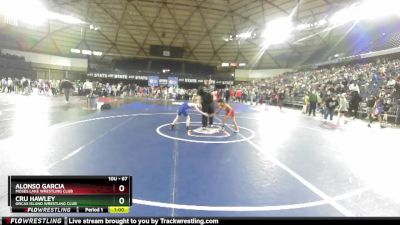 67 lbs Champ. Round 3 - Alonso Garcia, Moses Lake Wrestling Club vs Cru Hawley, Orcas Island Wrestling Club