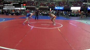 123 lbs Quarterfinal - Madisyn Racine, Minot Majettes vs Zuri Tavarez, Cougar Club Wrestling
