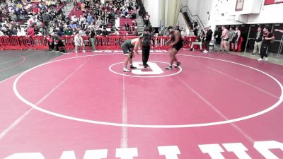 285 lbs Quarterfinal - Dominic Rijos, Springfield Central vs John Bermudez, Minnechaug