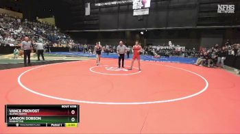 6A-175 lbs Quarterfinal - Landon Dobson, Manhattan vs Vance Provost, Olathe North