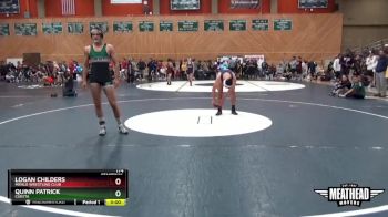 174 lbs Semifinal - Logan Childers, Menlo Wrestling CLub vs Quinn Patrick, Cuesta