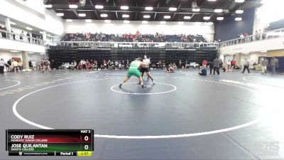 285 lbs Champ. Round 2 - Jose Quilantan, Shasta College vs Cody Ruiz, Modesto Junior College