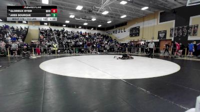 113 lbs Quarterfinal - Glorieux Byebi, New Haven vs Ares Bourque, Enfield