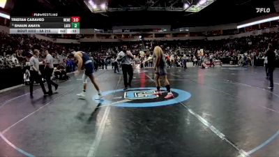 5A 285 lbs Quarterfinal - Mason Posa, La Cueva vs Eliseo Yazzie, Volcano Vista