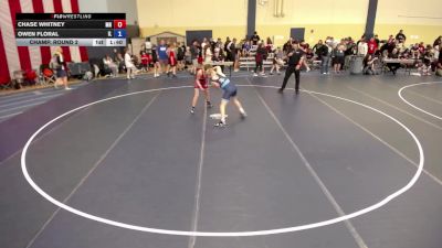 140 lbs Champ. Round 2 - Chase Whitney, MN vs Owen Floral, IL