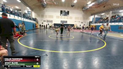 91 lbs Round 4 - Wyatt Blank, Rocky Mountain Middle School vs Collin Thompson, Riverton Middle School