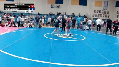 165 lbs Semis - Coen Roberts, Lewiston Wrestling Club vs Trenton DeLoney, Jimenez Trained Academy