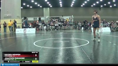 184 lbs Placement Matches (16 Team) - Hayden Wempen, Morningside vs Jonathon Paramore, Reinhardt (GA)