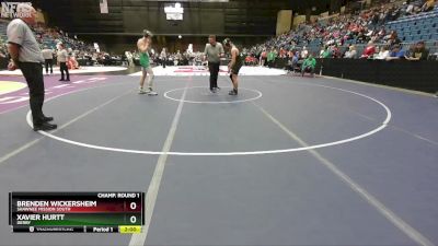 6A-175 lbs Champ. Round 1 - Brenden Wickersheim, Shawnee Mission South vs Xavier Hurtt, Derby