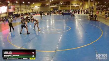 132 lbs Cons. Round 2 - Edward Osborn, Damonte Ranch vs Jack Yeh, Spring Valley