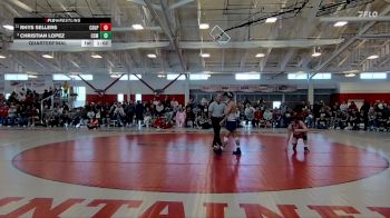 125 lbs Quarterfinal - Christian Lopez, Colorado School Of Mines vs Rhys Sellers, CSU-Pueblo