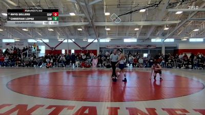 125 lbs Quarterfinal - Christian Lopez, Colorado School Of Mines vs Rhys Sellers, CSU-Pueblo