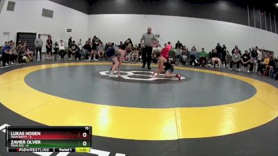 95 lbs Round 3 - Lukas Hogen, Team Batty vs Zavier Olver, Team 922