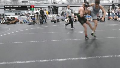 150 lbs Finals (8 Team) - Emory Gunby, JV All Stars vs Braylon Gonzalez, CTWHALE ORCA