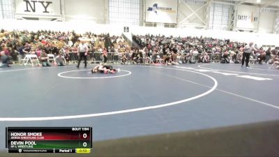 58 lbs Champ. Round 2 - Devin Pool, HF-L Wrestling vs Honor Smoke, Akron Wrestling Club