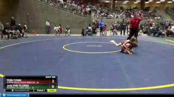 60 lbs Semifinal - Tori Conn, Illinois Valley Youth Wrestlin vs Jaslynn Flores, Warriors Of Christ (WOC)