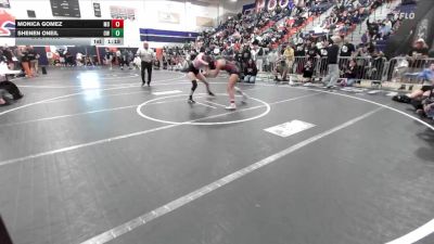 127 lbs Quarterfinal - Monica Gomez, Mater Dei vs Shenen ONeil, OG Wrestling