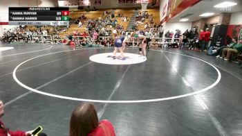 190 lbs Semifinal - Danika Harris, Glenrock vs Kamia Runyan, Big Piney