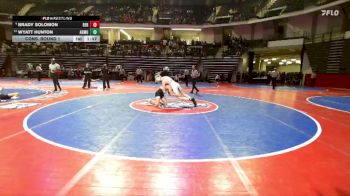 144-1A Cons. Round 1 - Wyatt Hunton, Armuchee vs Brady Solomon, Berrien County