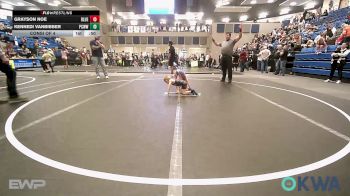 45 lbs Consi Of 4 - Grayson Noe, Blue Devil Wrestling vs Kennedi Vanbibber, Ponca City Wildcat Wrestling