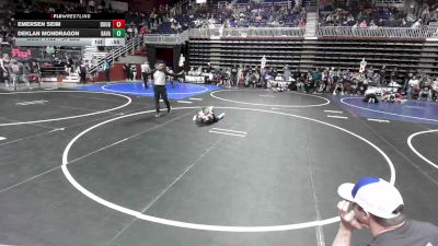 54 lbs Semifinal - Emersen Seim, Douglas WC vs Deklan Mondragon, Ravage WC