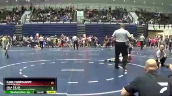 85 lbs Quarterfinal - Isla Silva, South Hills Wrestling Academy vs Kade Chortanoff, Lower Dauphin