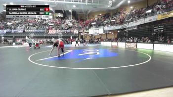 135 lbs Quarterfinal - Carmela Garcia Losada, Onaga Hs vs Lillian Gradig, Hoisington HS