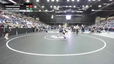 132 lbs Quarterfinal - Kolton McElwain, Goddard vs Connor Landers, Wichita-Bishop Carrol