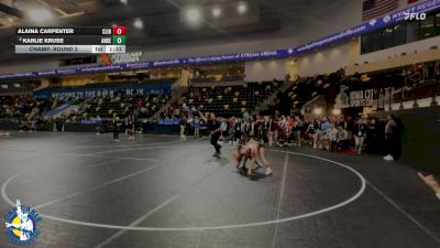 125 lbs Champ. Round 2 - Alaina Carpenter, Clinton vs Karlie Kruse, Ankeny
