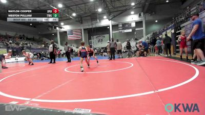 58 lbs Consi Of 8 #2 - Waylon Cooper, Sperry Wrestling Club vs Weston Pulliam, Team Tulsa Wrestling Club